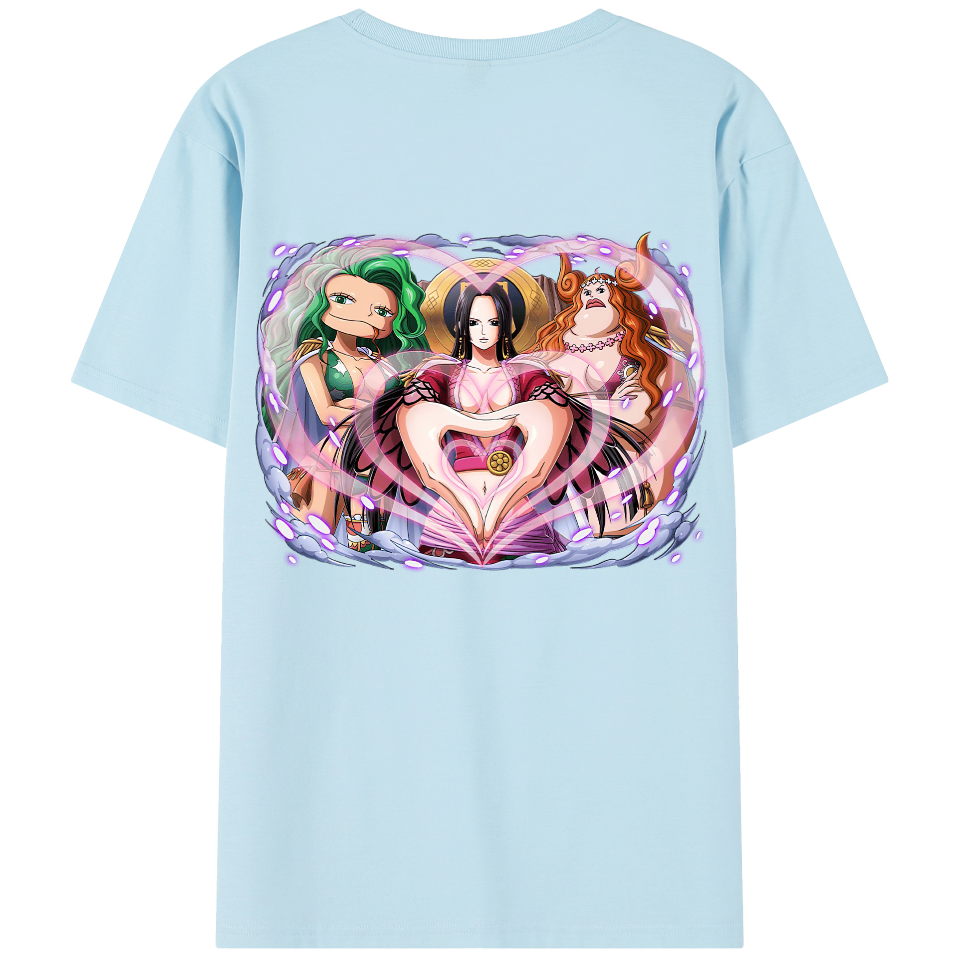 ワンピース ボア・ハンコック ONE PIECE Boa·Hancock 綿100％半袖Tシャツ（背面プリント）